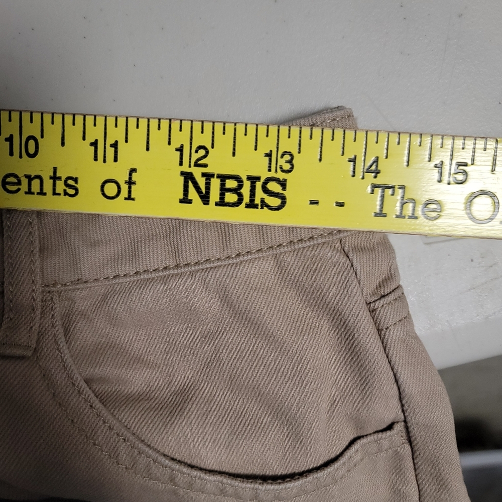 Forever 21 Pants‎ Womens M Beige Cargo Wide Leg Cotton Twill Pockets Y2K Boho - Picture 7 of 7